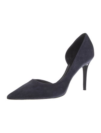 Celine Suede D'Orsay Pumps