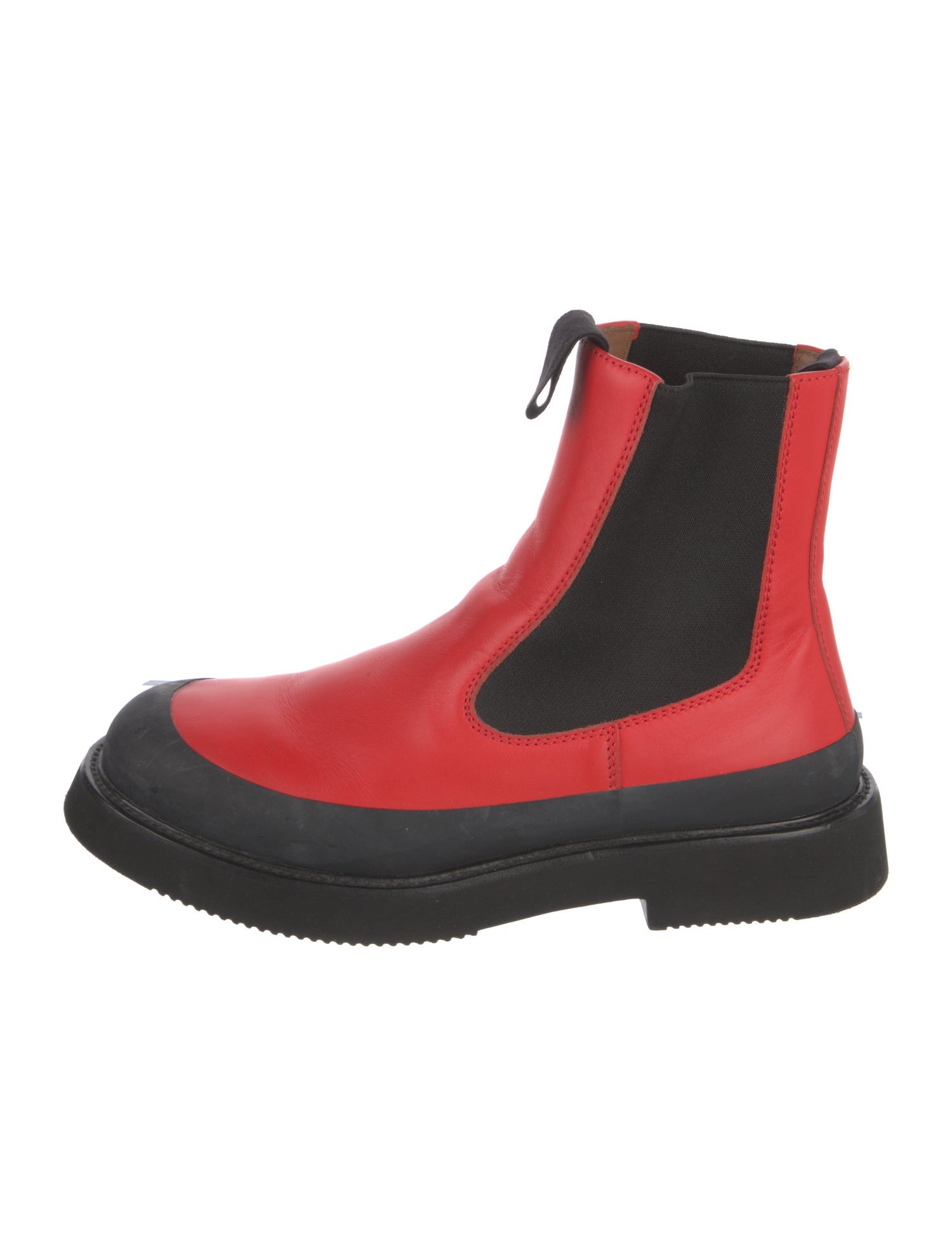 Celine Leather Printed Chelsea Boots