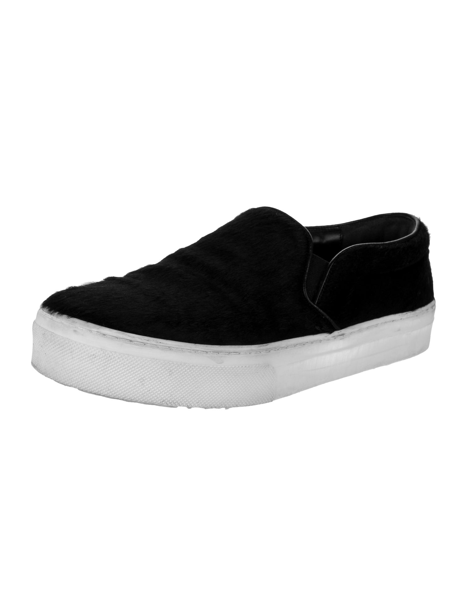 Celine Ponyhair Colorblock Pattern Sneakers
