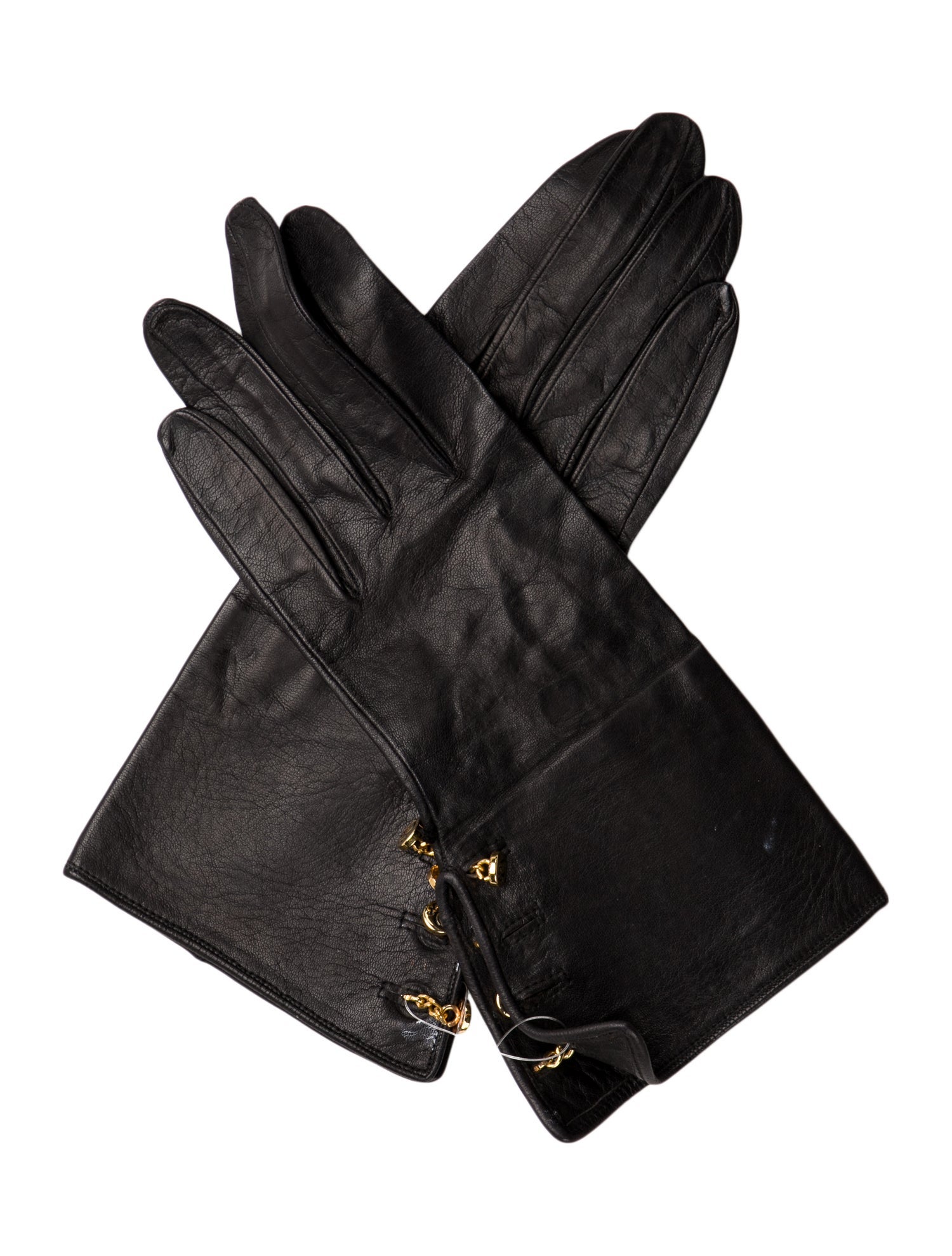CELINE セリーヌ★Leather gloves★レザーグローブ triomphe gloves in plongé lambskin - BROWN | CELINE