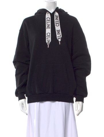 Celine Tops Graphic Print Crew Neck Sweatshirt L