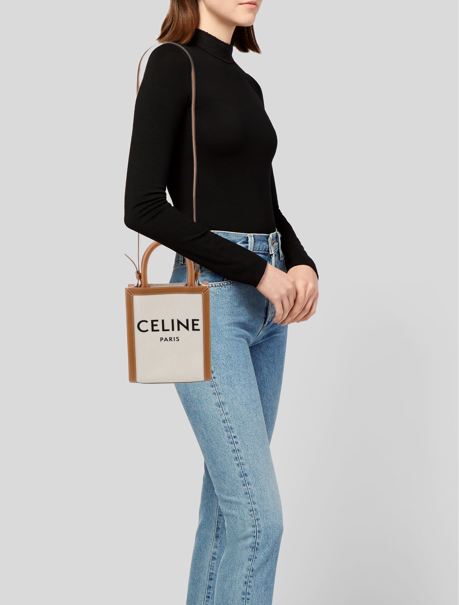 Celine Canvas Shoulder Bag Mini 2022