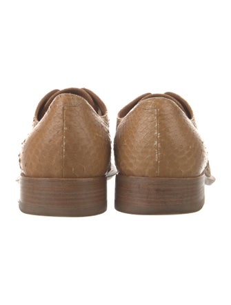 Celine Snakeskin Oxfords