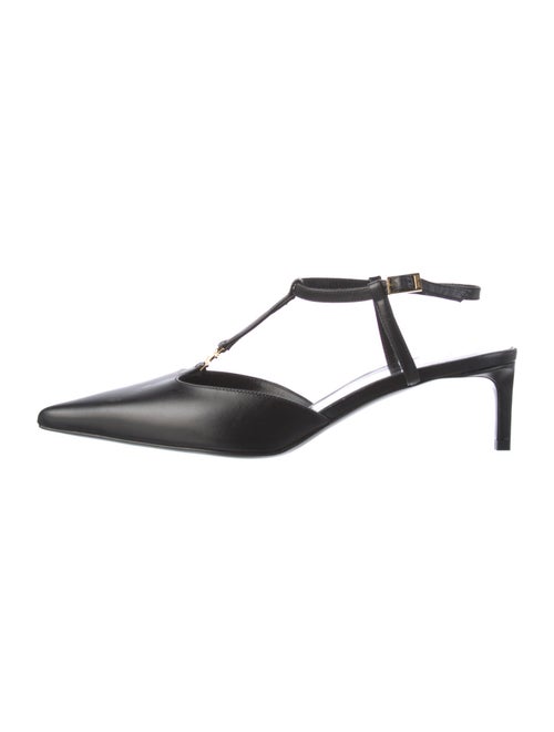 Celine Kitten TBar Leather T-Strap Pumps