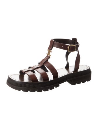 Celine Clea Triomphe Gladiator Sandals