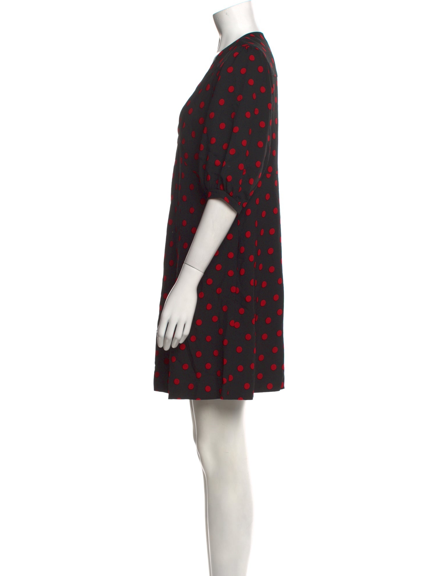 Celine Polka Dot Print 'Babydoll' Mini Dress
