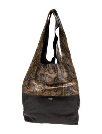 Celine Python Cabas Hobo Vintage