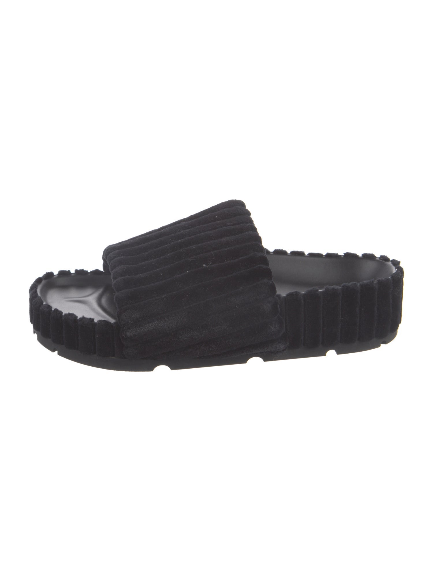 Celine Velvet Slides