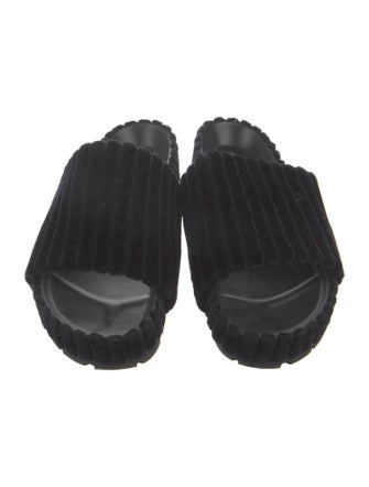 Celine Velvet Slides