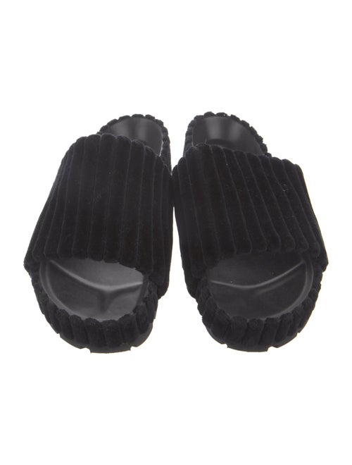 Celine Velvet Slides