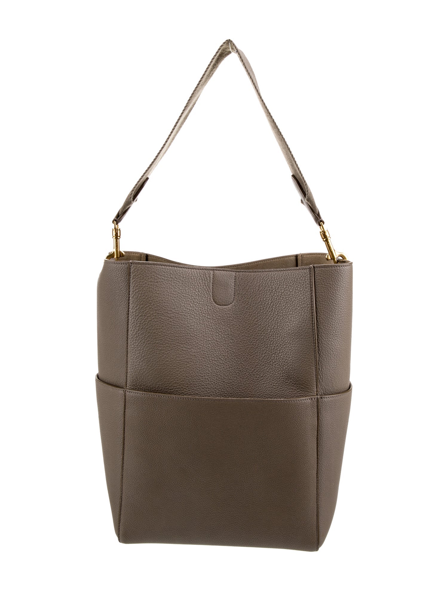 Celine Leather Seau Sangle Medium