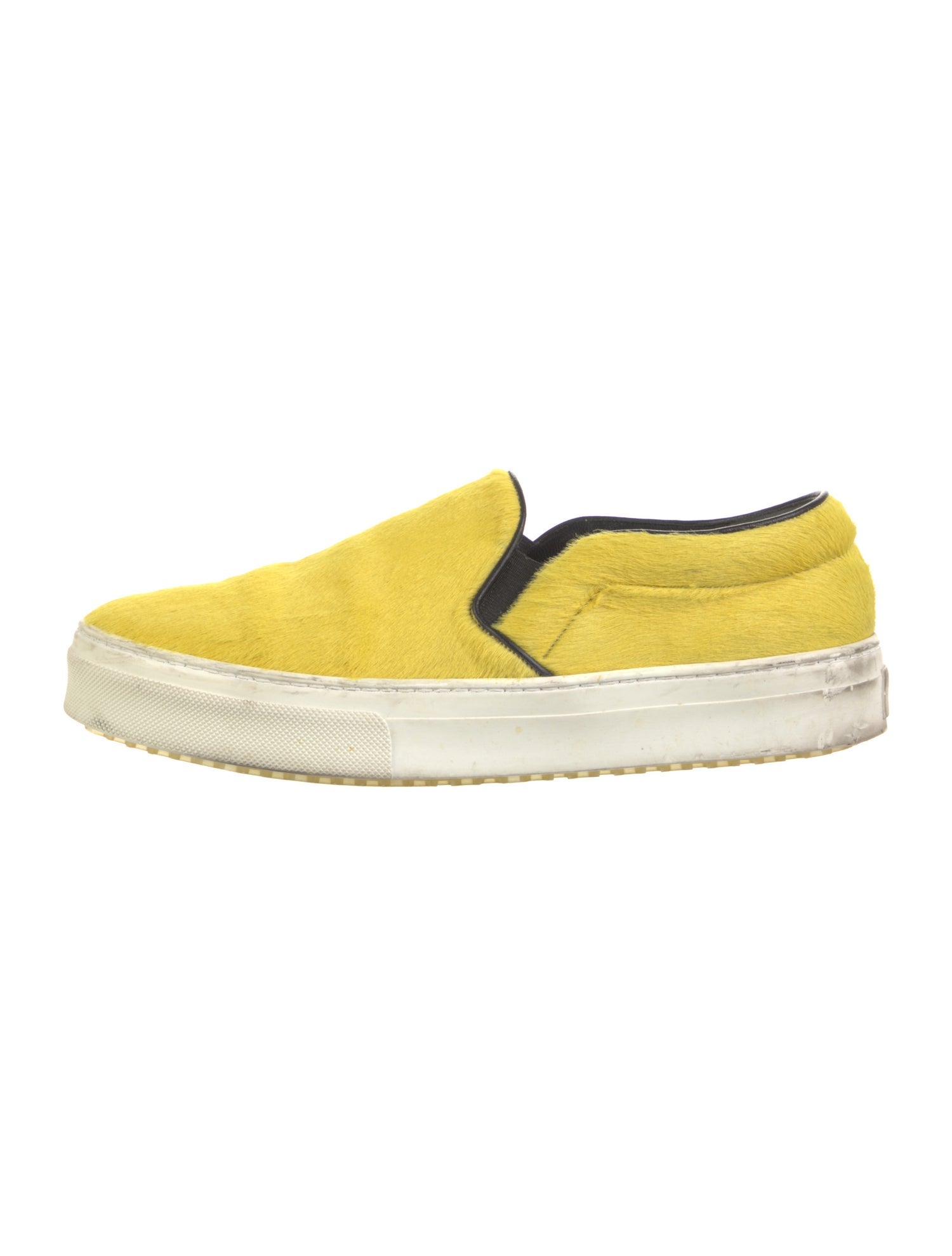 Celine Ponyhair Leather Trim Embellishment Sneakers
