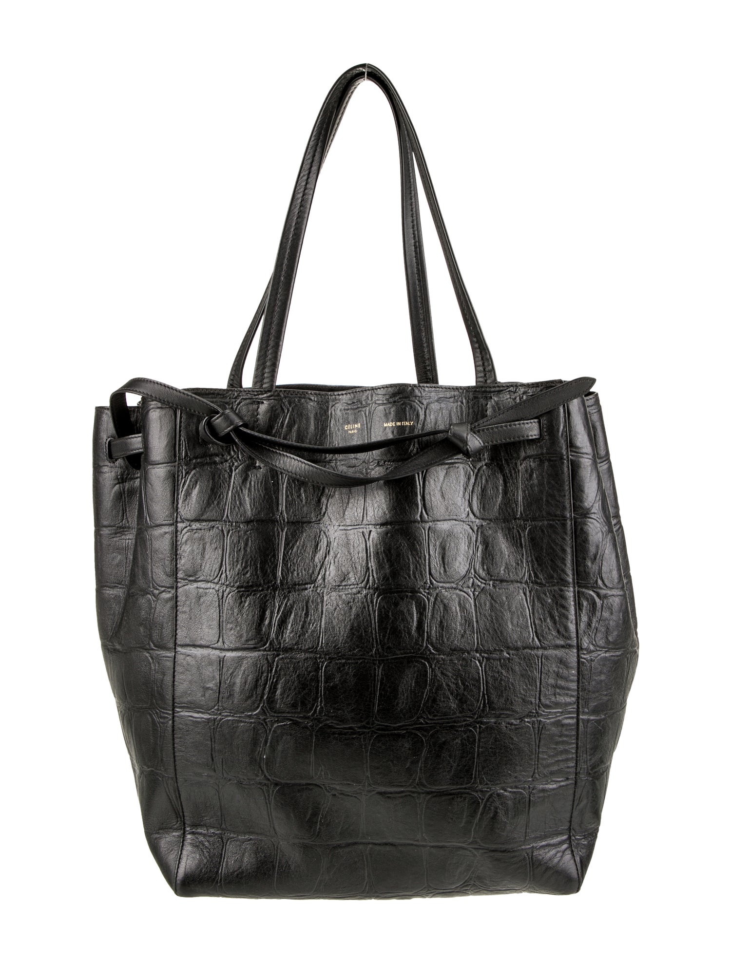 Celine Vintage Triomphe Denim Tote - Blue Totes, Handbags