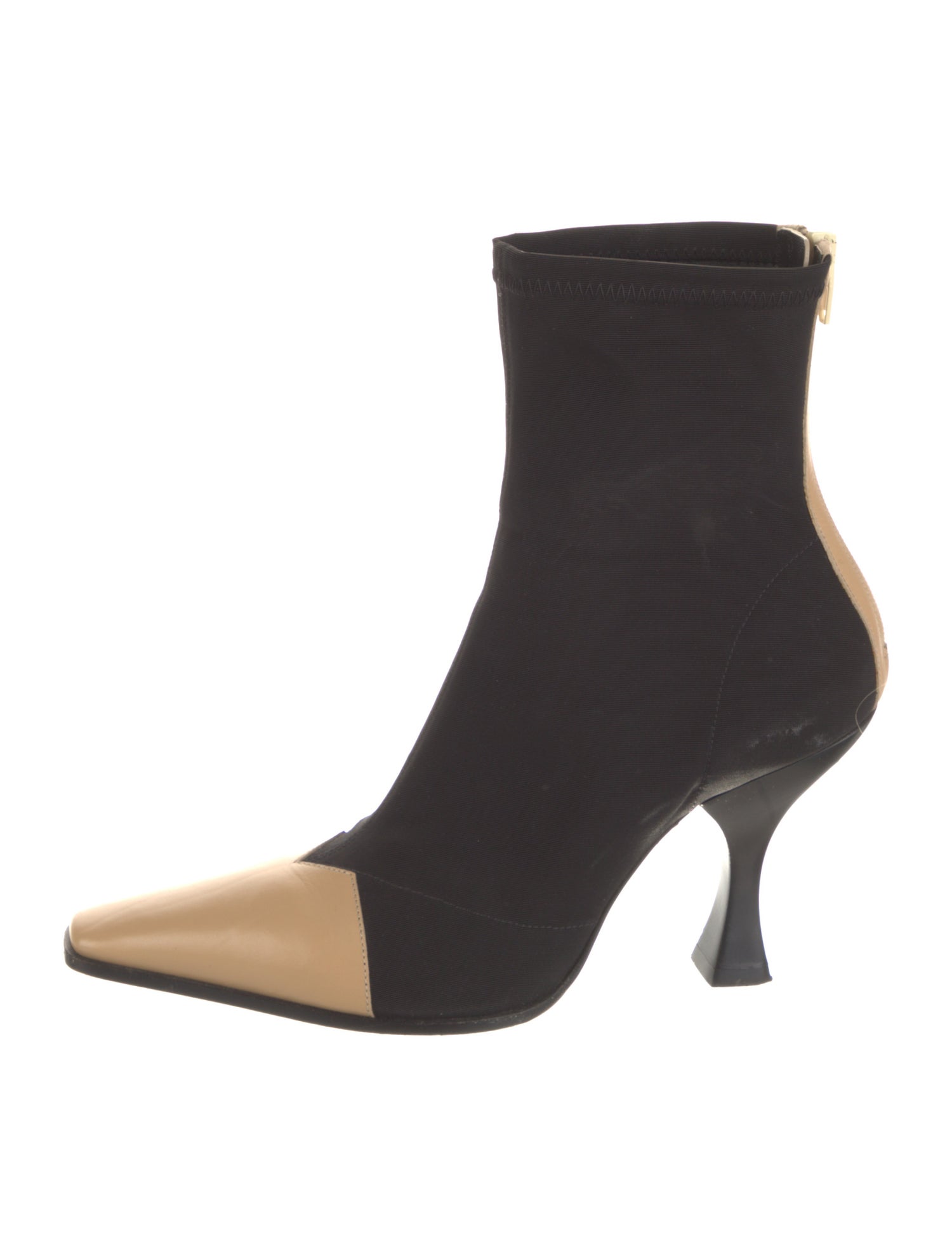 Celine Nylon Colorblock Pattern Sock Boots