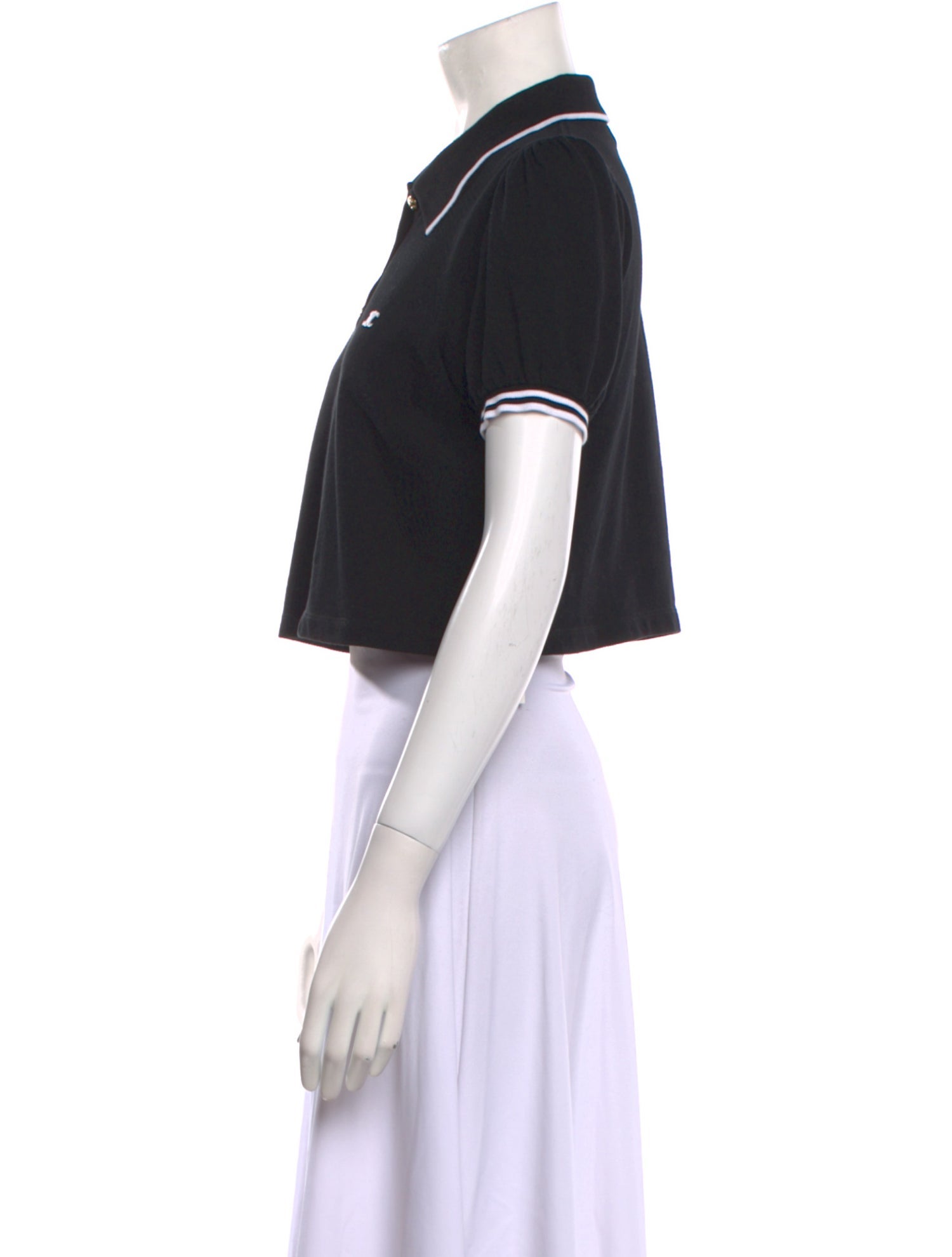 Celine 2023 Short Sleeve Crop Top