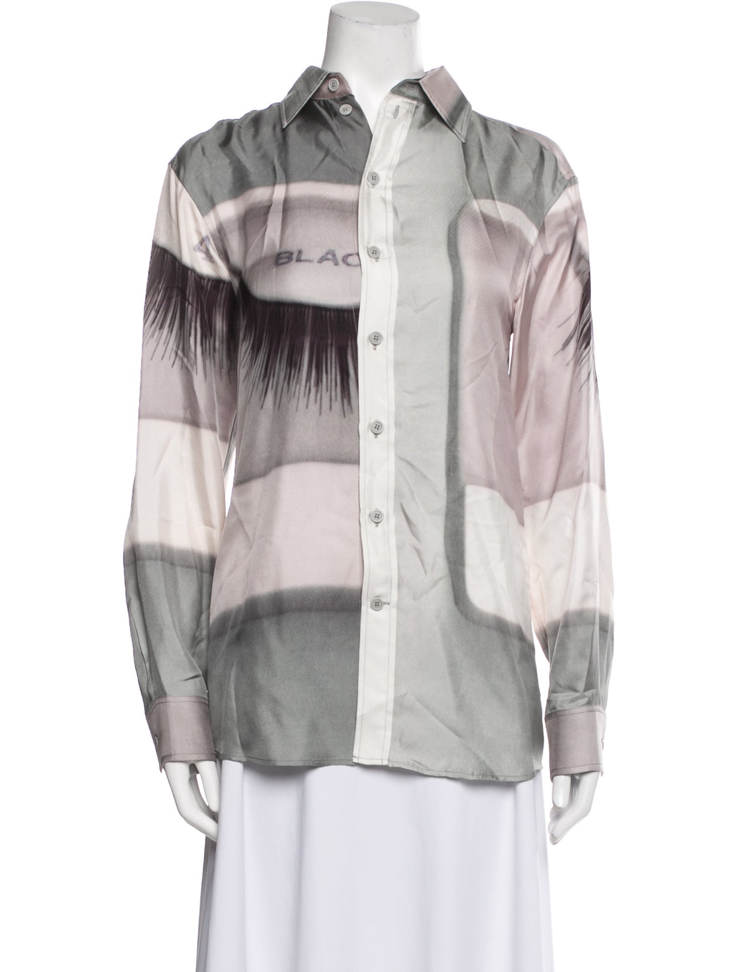 Celine Vintage 2010's Button-Up Top