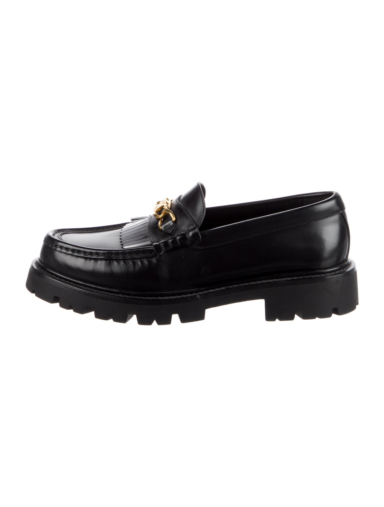 Celine Triomphe Leather Loafers