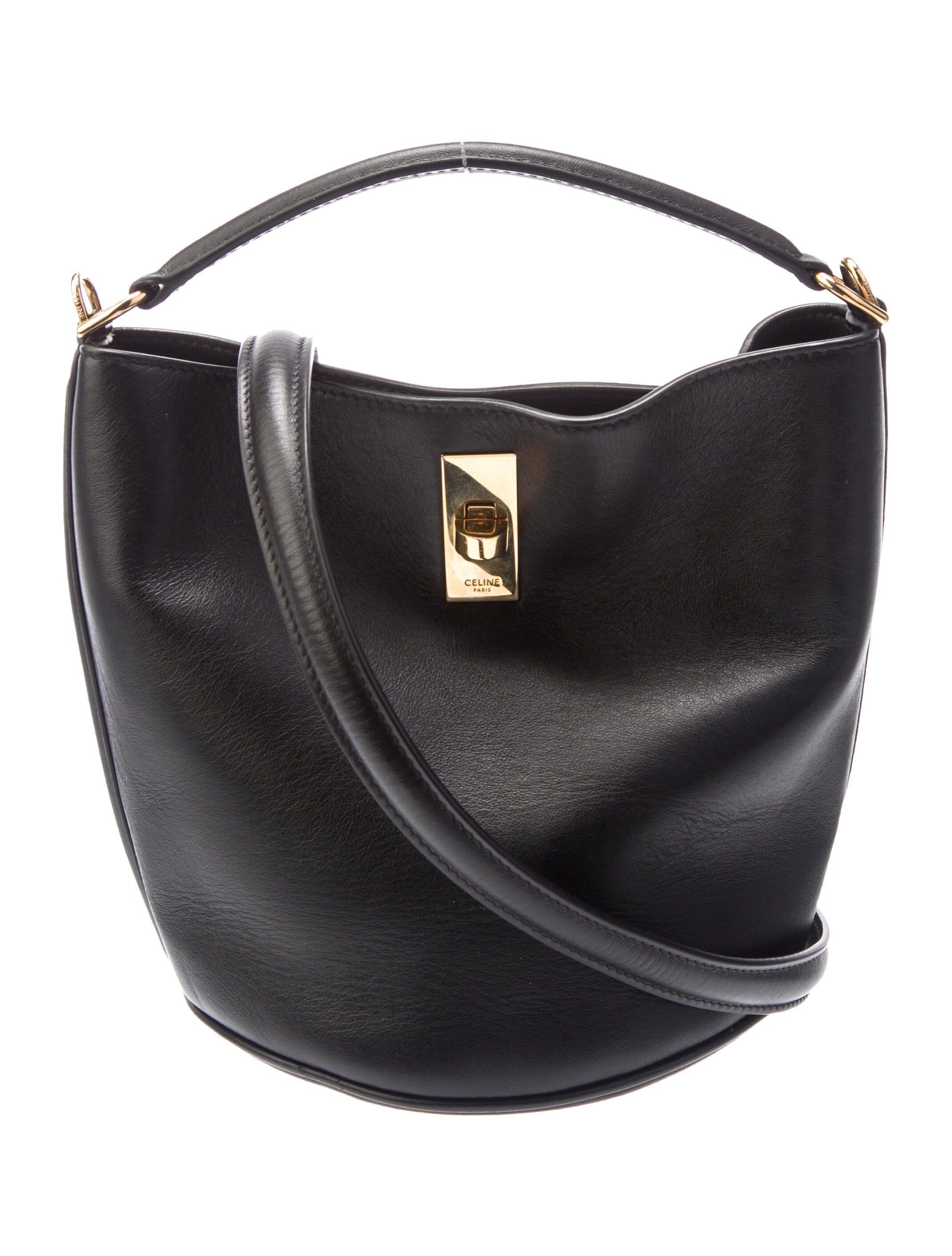 Celine Leather 16 Bucket Bag Teen