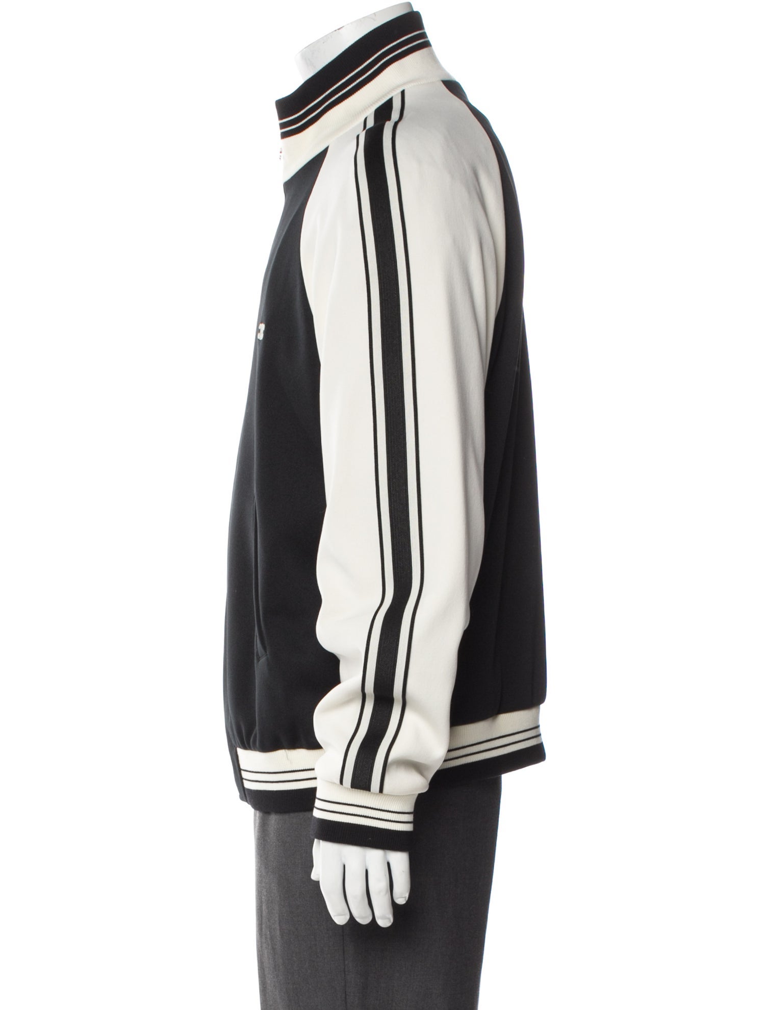 Celine Triomphe Striped Varsity Jacket