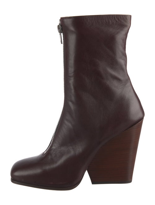 Celine Leather Lace-Up Boots