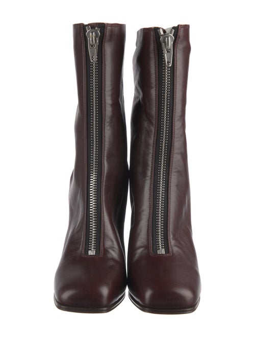 Celine Leather Lace-Up Boots