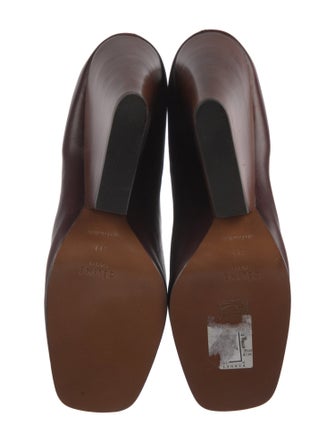 Celine Leather Lace-Up Boots