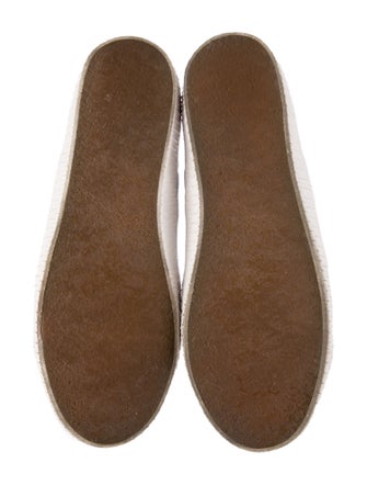 Celine Canvas Leather Trim Embellishment Sneakers