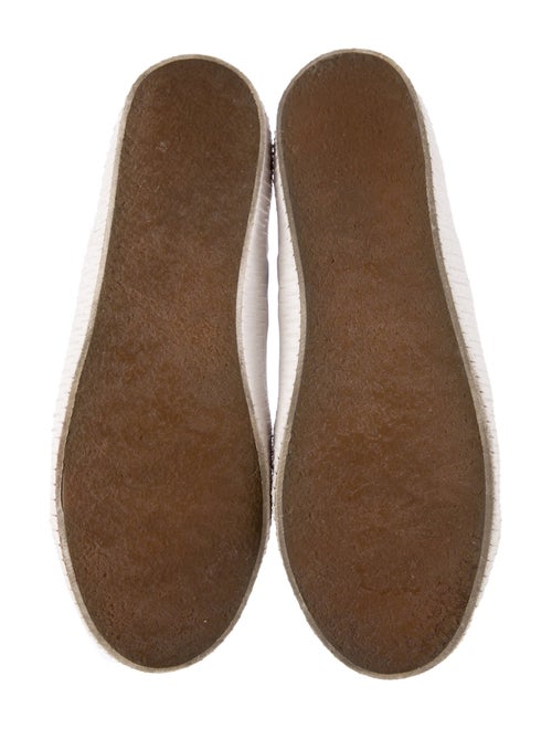 Celine Canvas Leather Trim Embellishment Sneakers