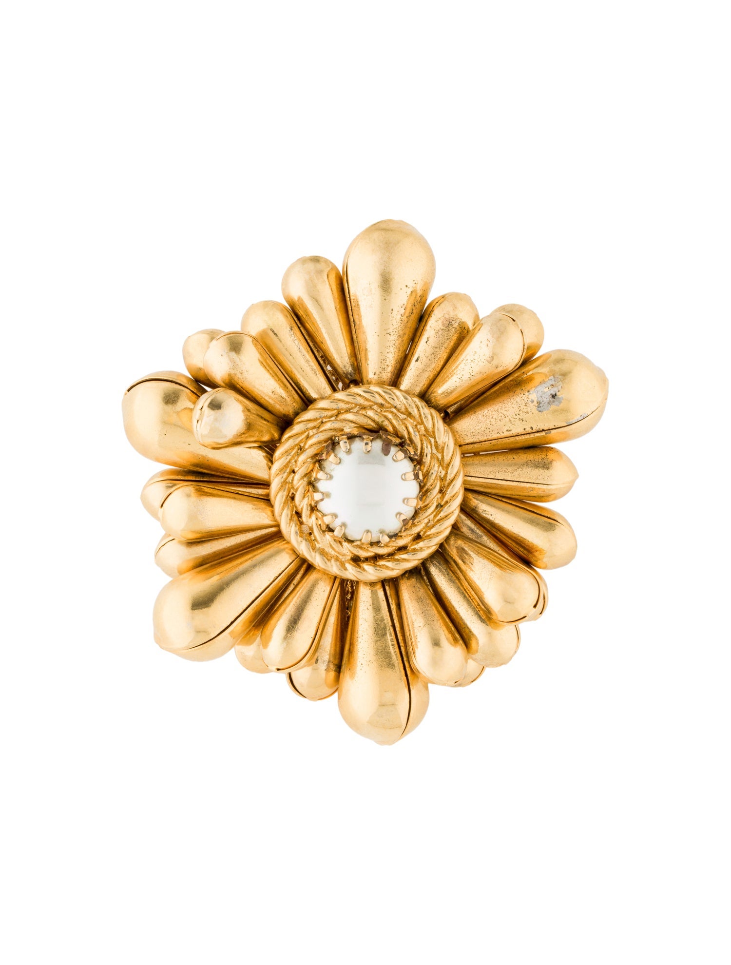 Celine Vintage Faux Pearl Clip Pendant