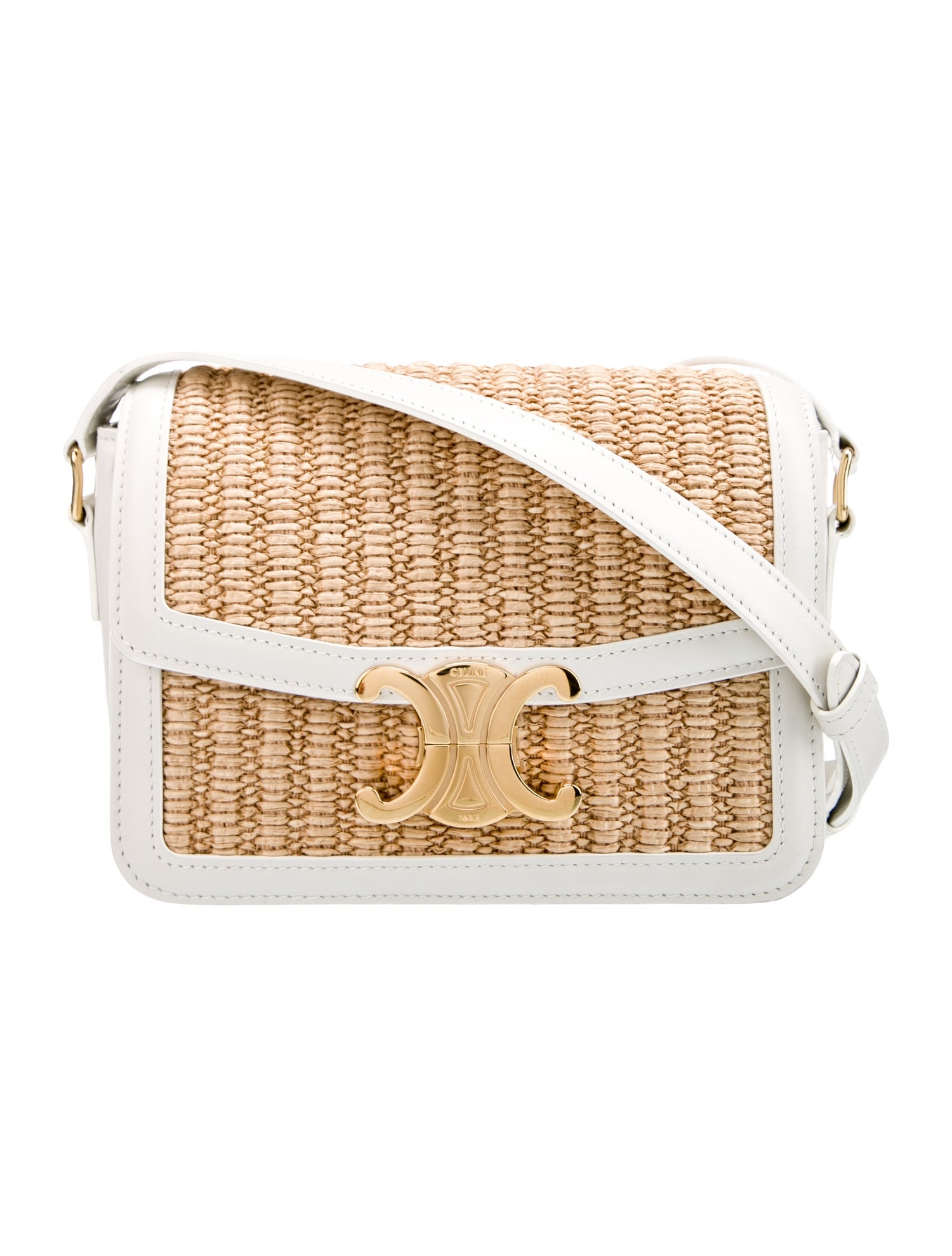 Celine 2021 Triomphe Canvas Mini Besace Bag - Black