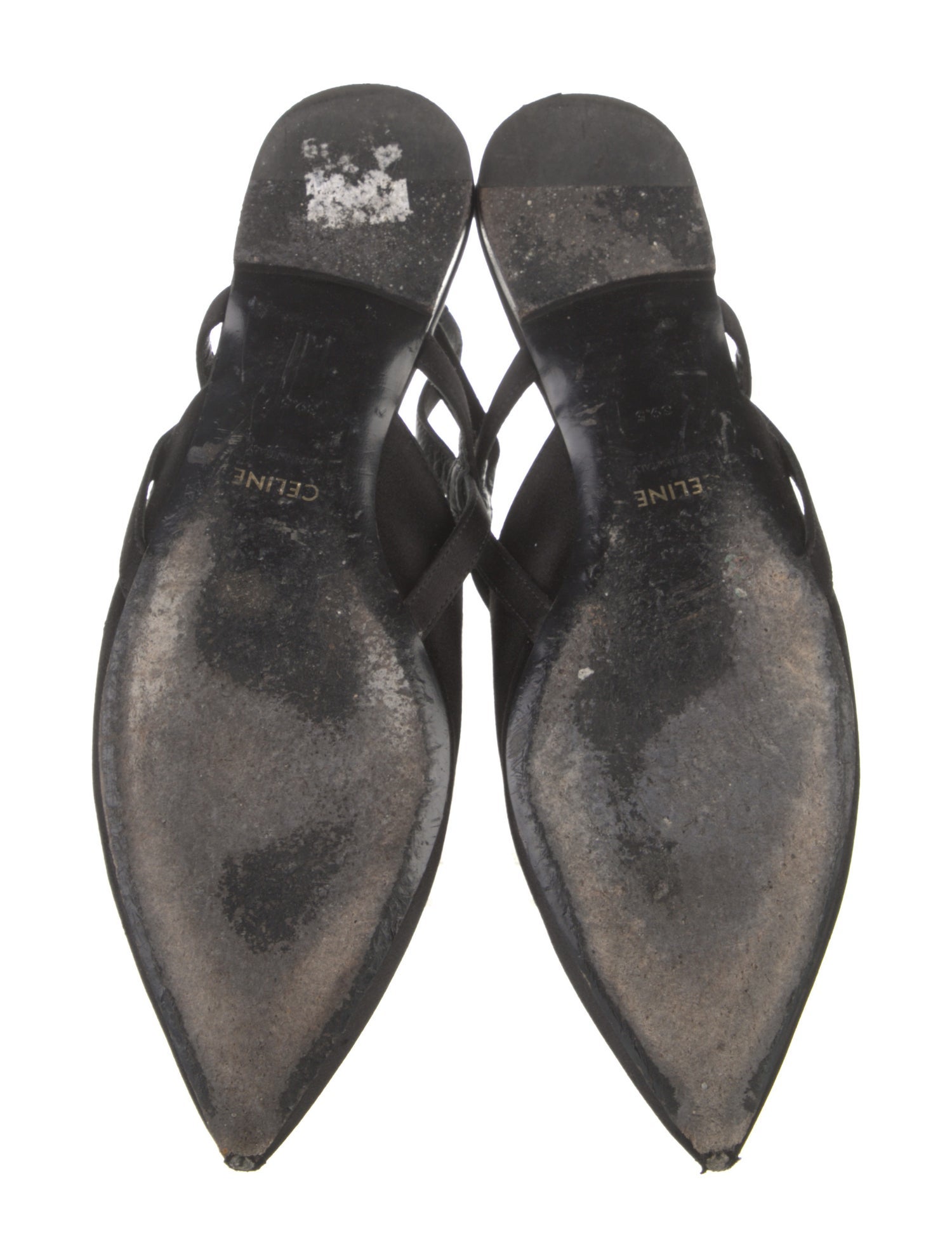 Celine Suede Slingback Flats