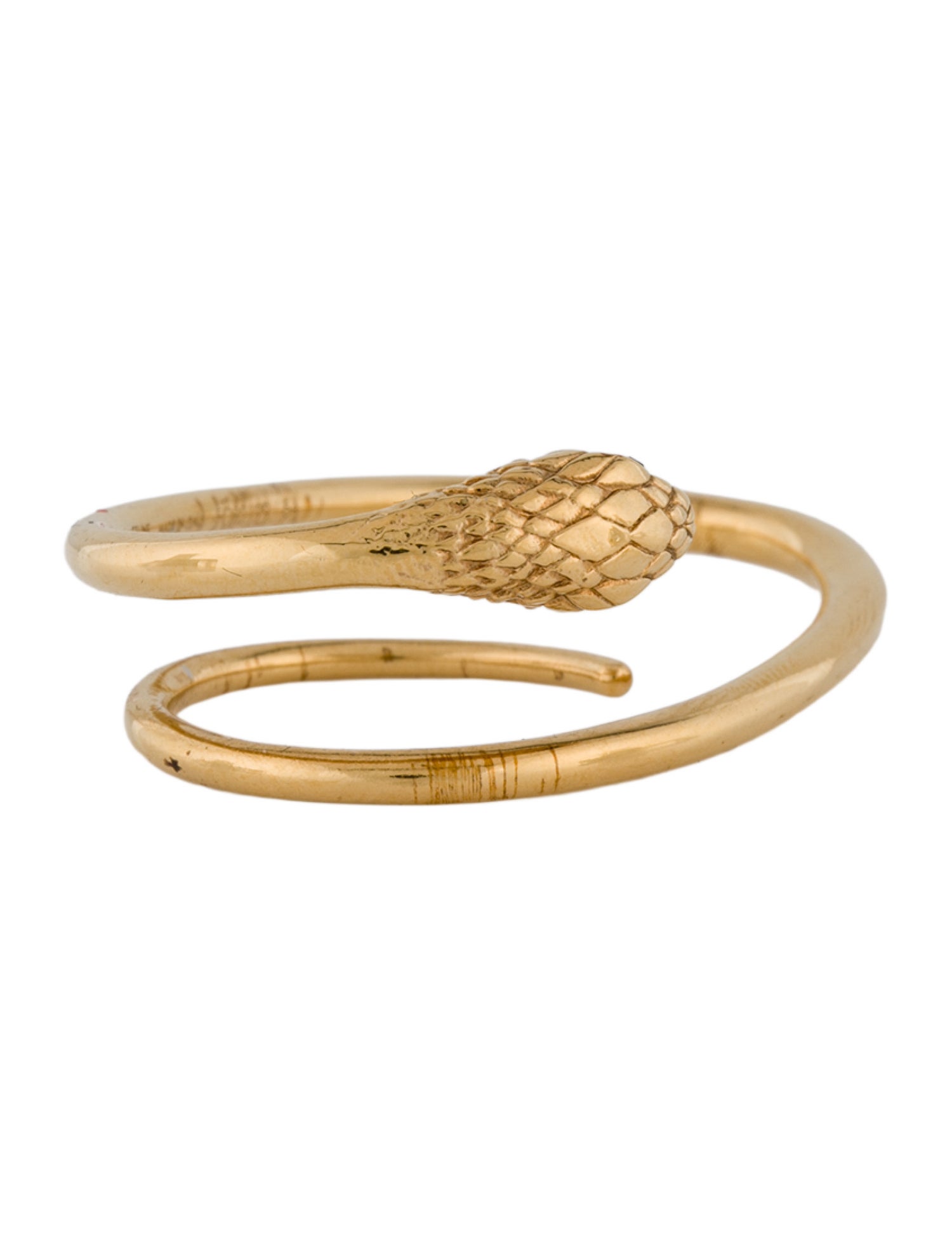 Celine Crystal Snake Two Finger Ring
