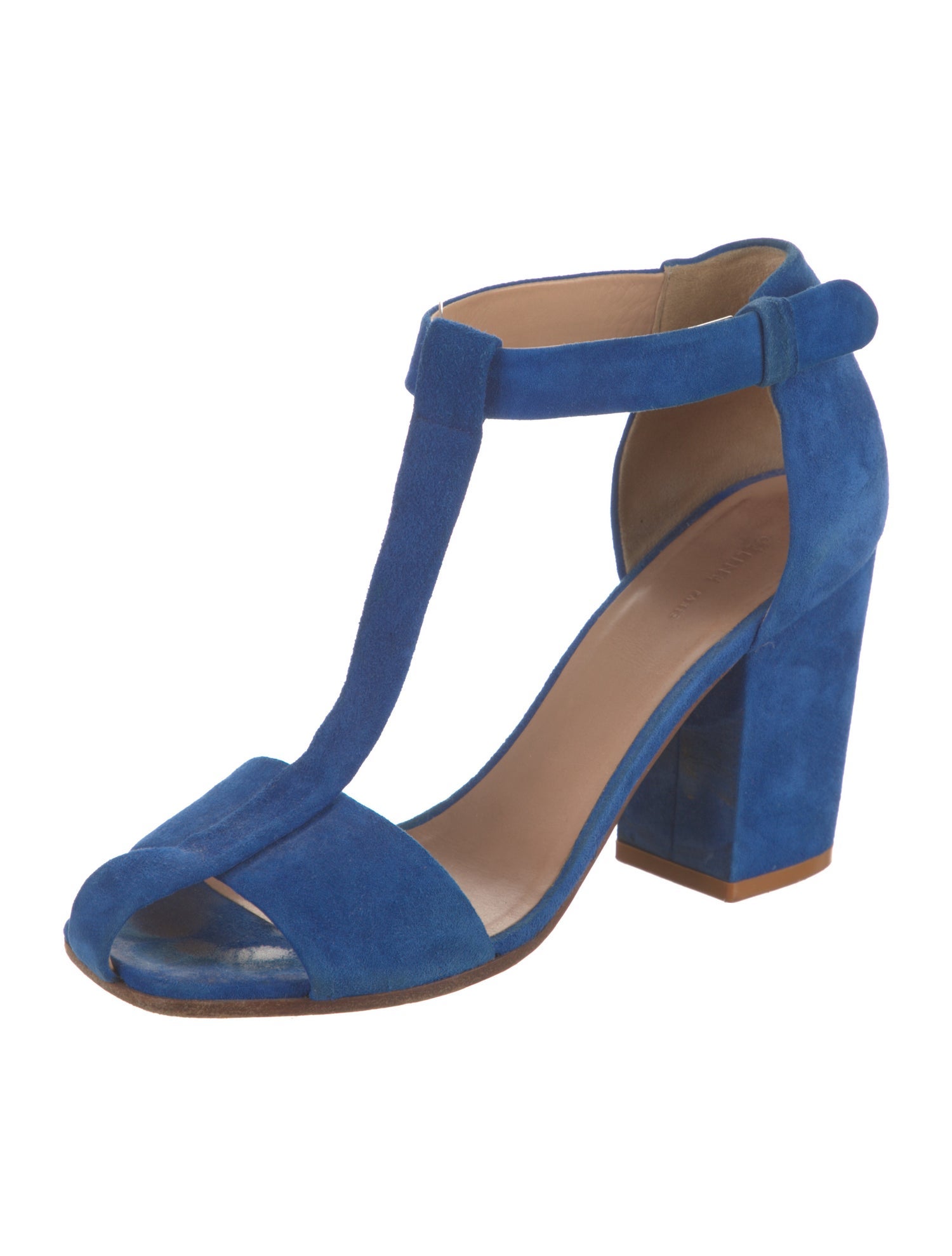 Celine Suede T-Strap Sandals