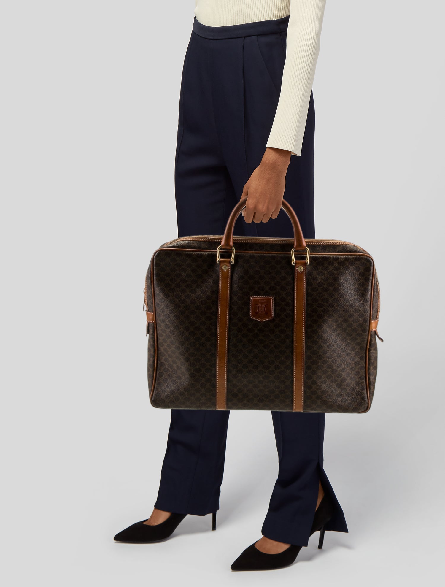 Celine Triomphe Briefcase Vintage