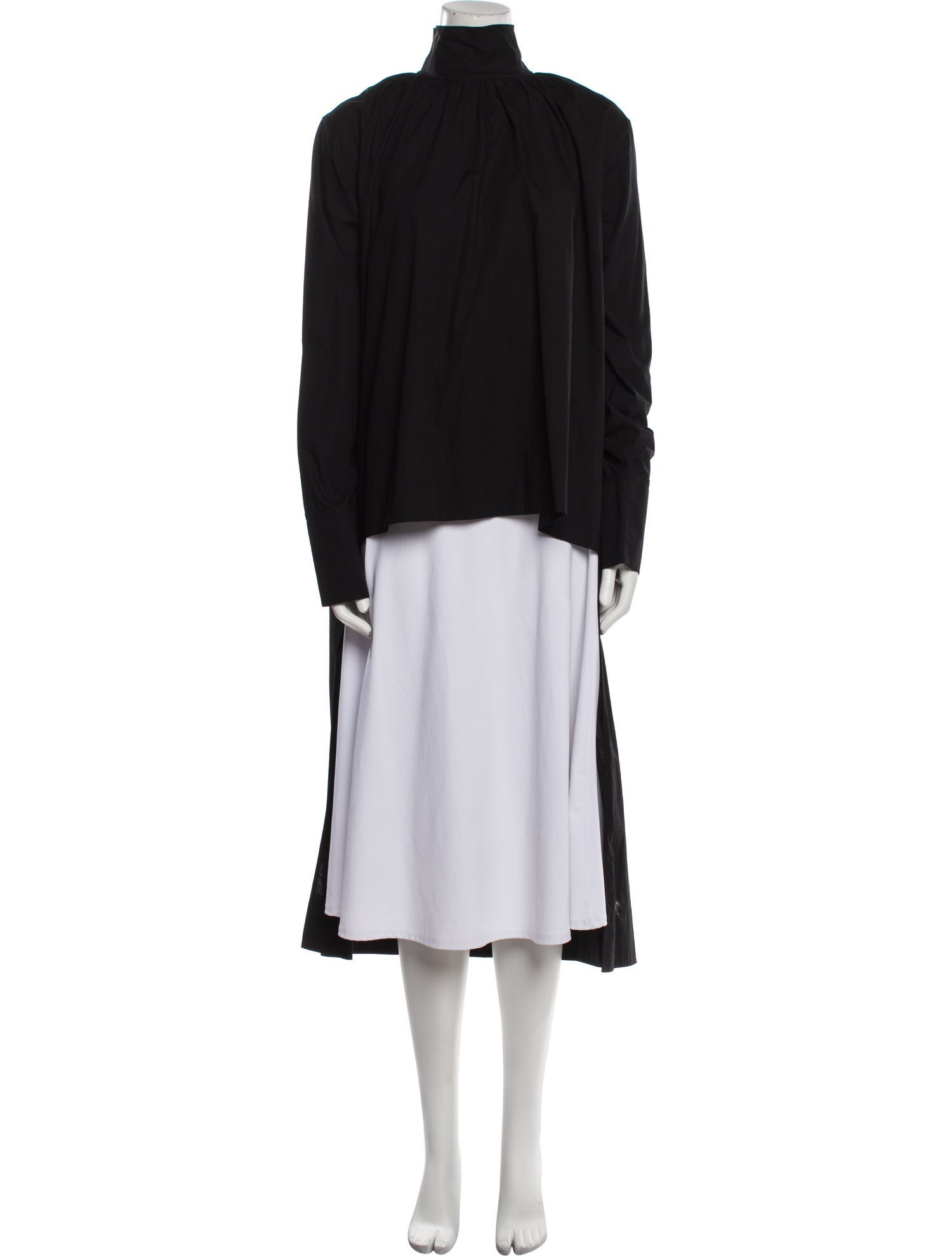 Celine Mock Neck Long Sleeve Tunic