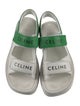 Celine Leather Colorblock Pattern Espadrilles