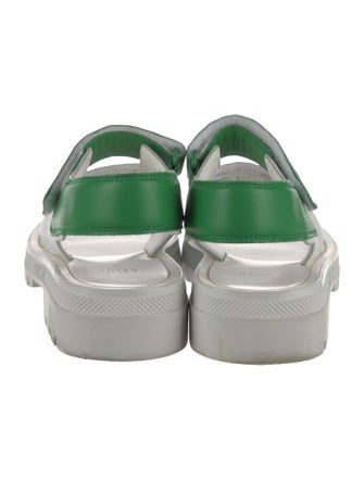 Celine Leather Colorblock Pattern Espadrilles