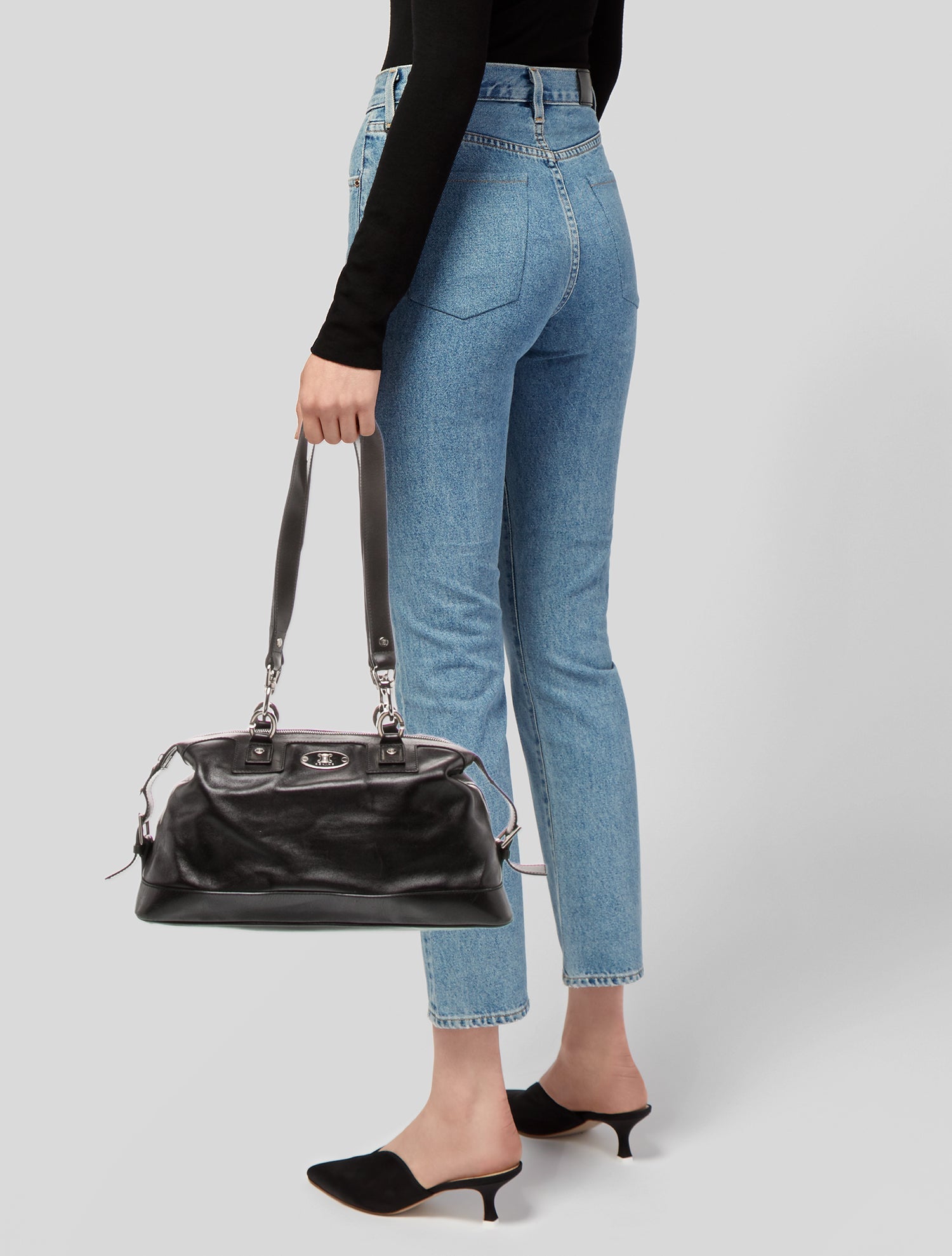 Celine Leather Shoulder Bag Vintage