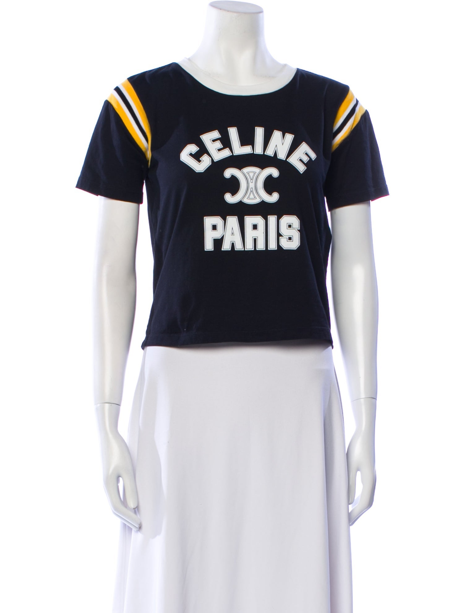 Celine Graphic Print Crew Neck T-Shirt