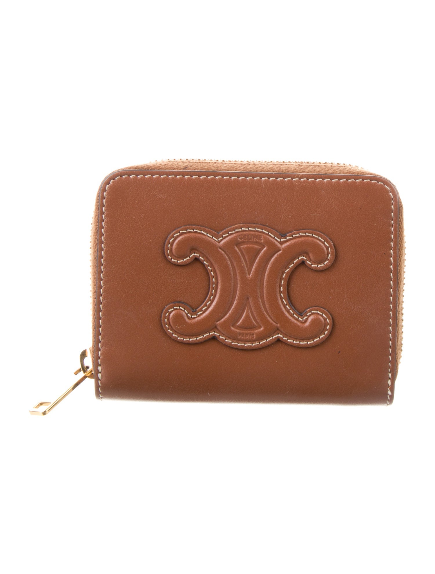 Celine Leather Compact Wallet
