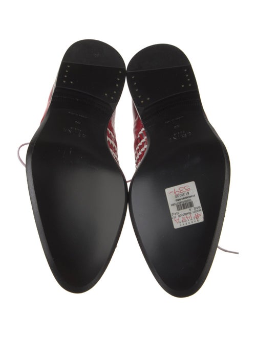 Celine Leather Lace Pattern Oxfords