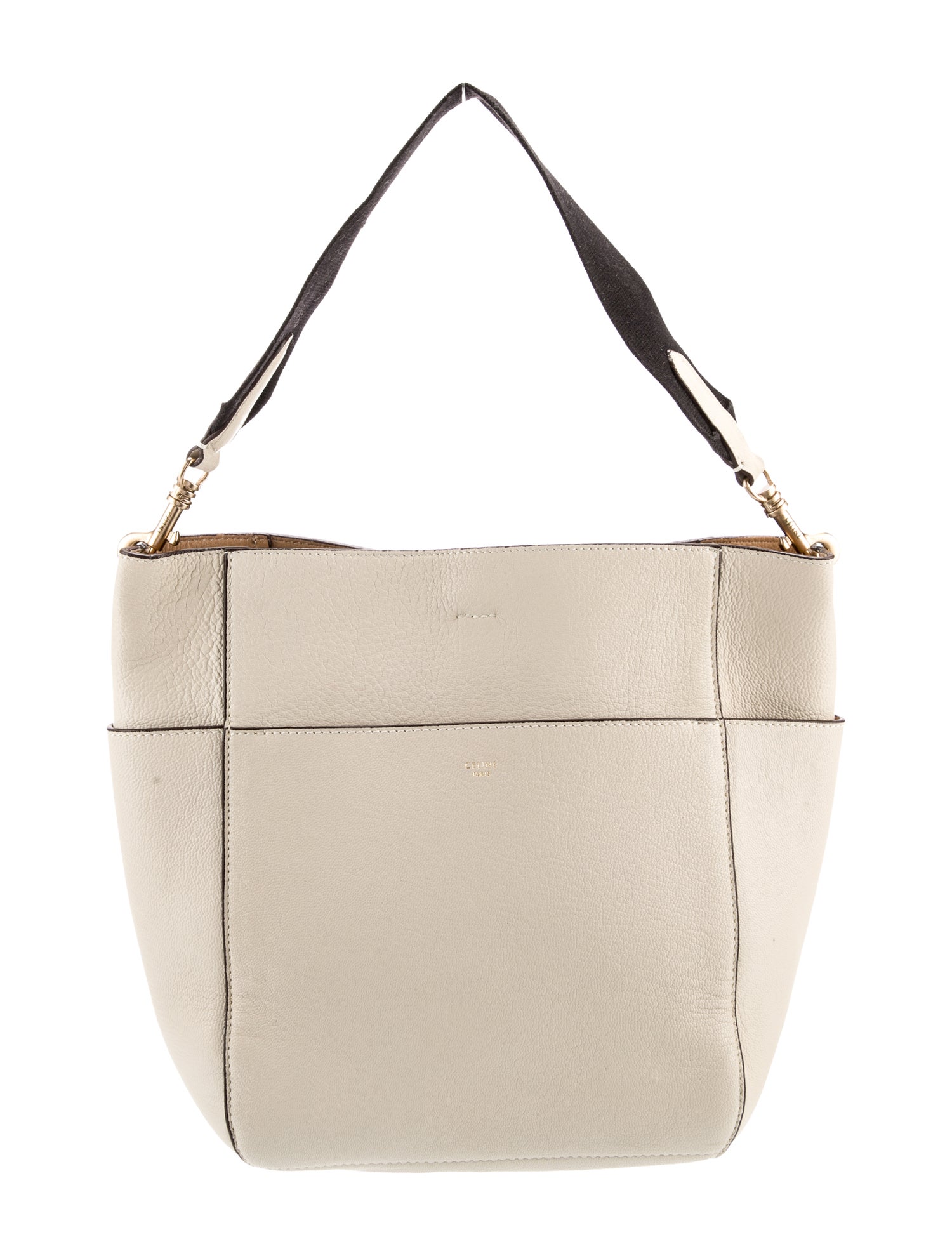 Celine Leather celine Seau Sangle Medium