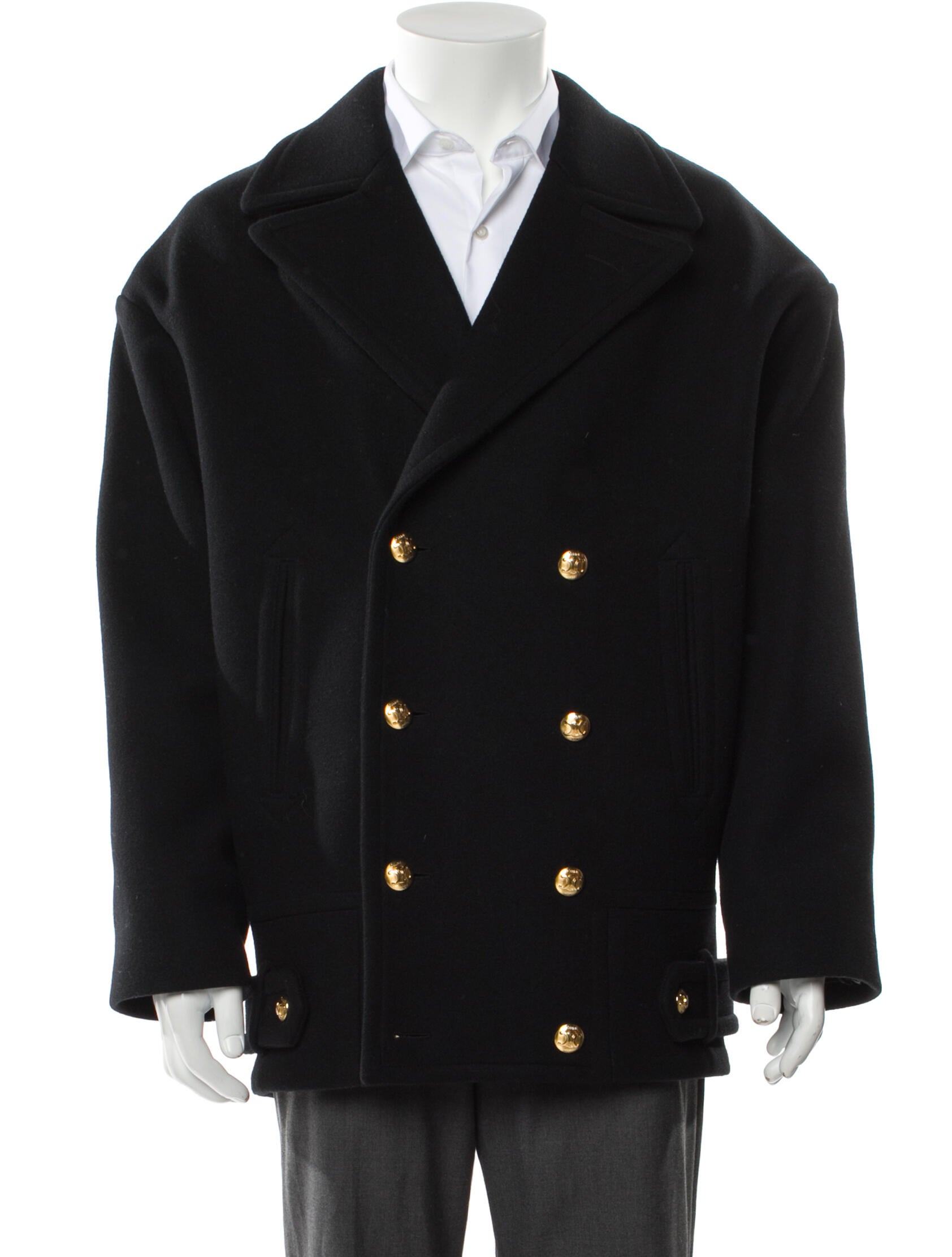 Celine Triomphe Wool Peacoat