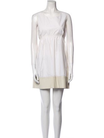 Celine Scoop Neck Mini Dress