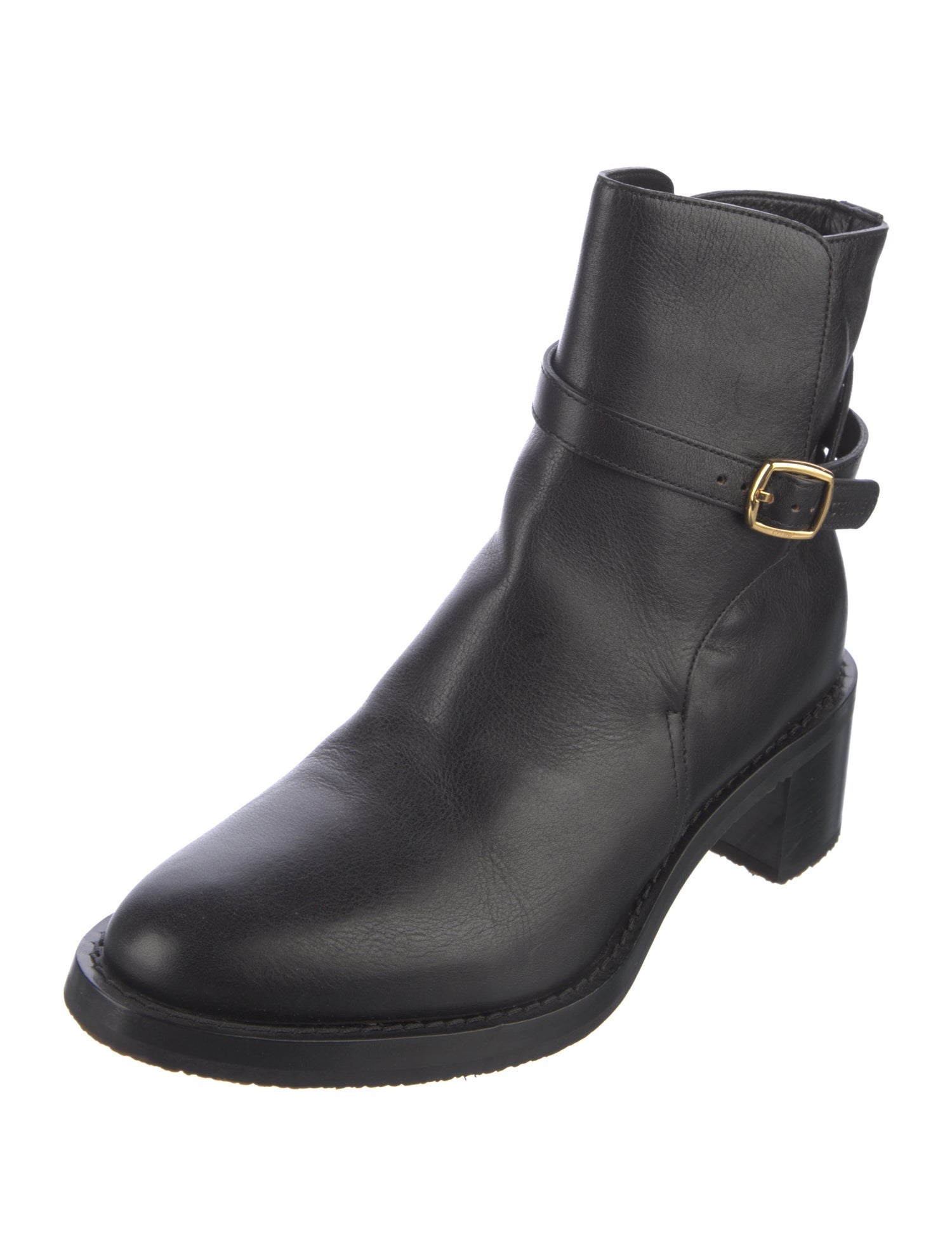 Celine Leather Moto Boots