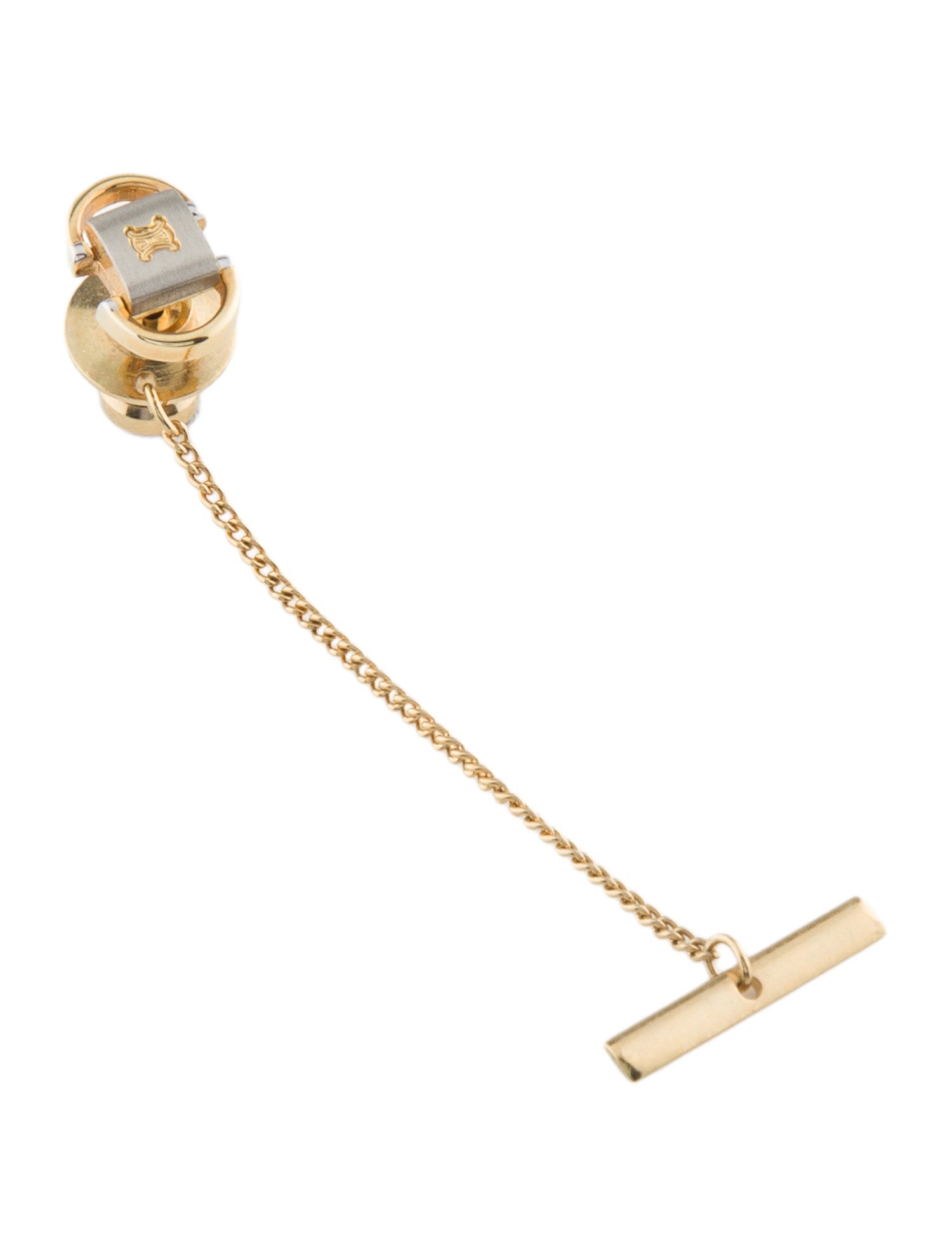 Celine Vintage Two-Tone Tie Pin