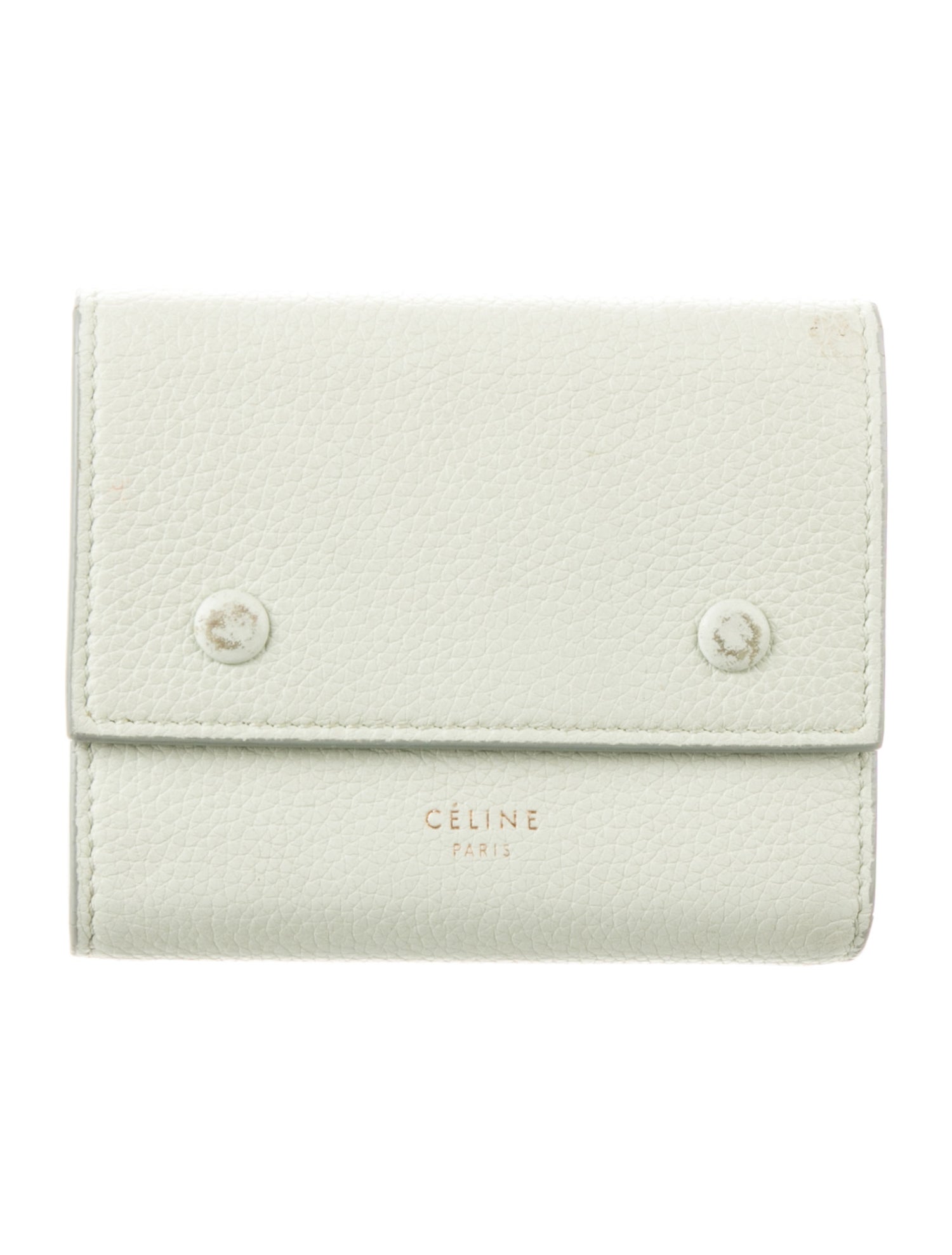 Celine Leather Compact Wallet