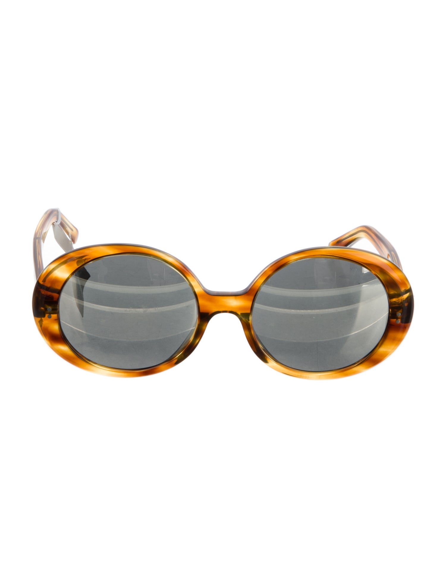 Celine Round Mirrored Sunglasses