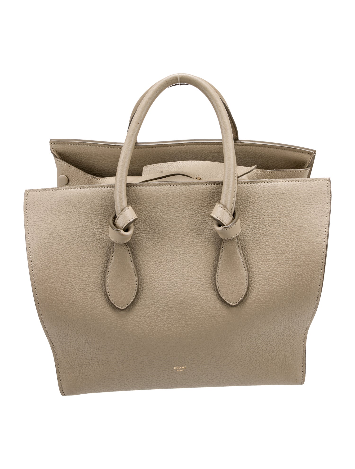 Celine Leather Tie Tote Medium