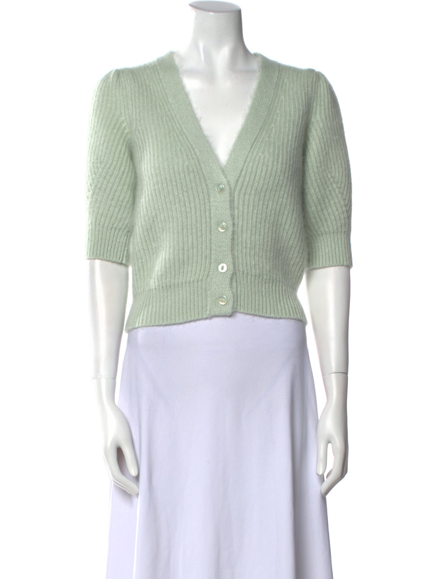 Celine Mohair V-Neck Sweater